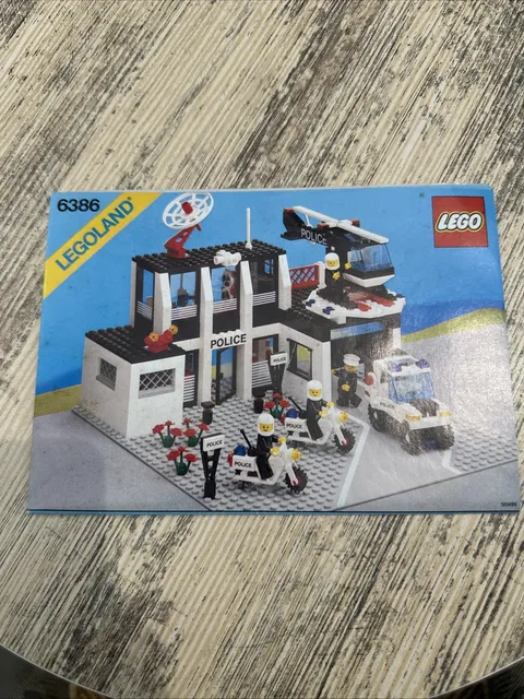 LEGO Legoland Police Command Base 6386 Manual Vintage 1986 Town Set Instructions