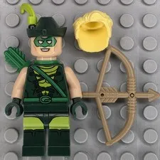 Lego DC Super Heroes Minifigure SH0465 Green Arrow Hat with Feather