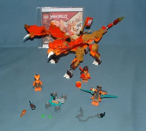 NINJAGO, KIA'S FIRE DRAGON EVO SET NO. 71762 - LEGO - 2022 - USED