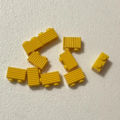 Lego 2877 Yellow Replacement Add-on Pieces Parts Lot of 10