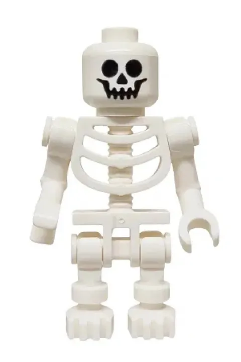 LEGO Minifigure - Skeleton gen099 twn526 - Bent Arms - Undead - Halloween  [New]