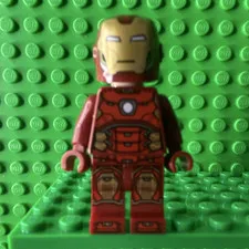 Lego Iron Man 76153 76166 76140 Silver Hexagon on Chest Super Heroes Minifigure