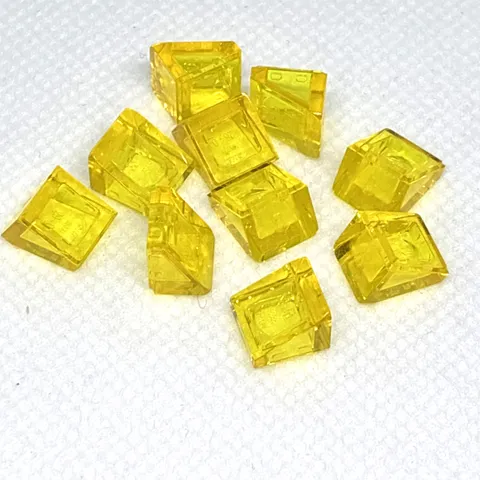 LEGO Parts - Trans-Yellow Slope 30 1 x 1 x 2/3 - No 54200 - QTY 10