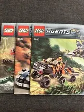 8630 8632 8634 LEGO Agents Manuals, 2008, Retired