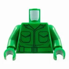 LEGO Minifigure Torso Army Jacket with Pockets and Belt