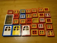 LEGO Vintage Doors Windows BarsUsed Lot