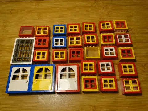 LEGO Vintage Doors Windows BarsUsed Lot