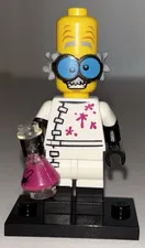 LEGO Minifigures Mad Scientist Minifigure w/ Goggles, Pink Flask & Base
