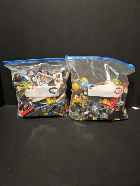 Miscellaneous Bags Of Lego Pieces- 1 Lb 7oz  And 2lb 1 Oz 