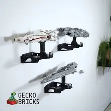 3D Printed Wall Mount for LEGO® Midi-Scale Star Wars Sets - Gecko Bricks