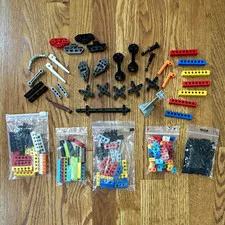LEGO 250 Technic Bulk Lot Mixed Pieces & Parts in Bags - Multicolor