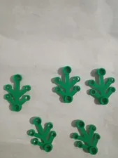 Green Plant Leaves 4x3 Small Piece Part #2423 Tree Leaf Branch Lot Of 5