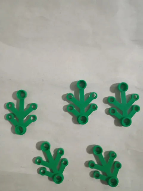 Green Plant Leaves 4x3 Small Piece Part #2423 Tree Leaf Branch Lot Of 5