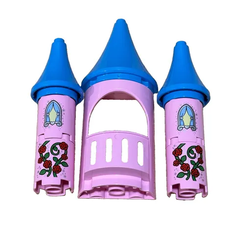 LEGO DUPLO Replacement Add On Tower Parts Cinderella Princess Castle Pink Rose