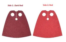 LEGO Red / Dark Red Cloth Cape for Minifigures - Spongy Stretchable Fabric 19888