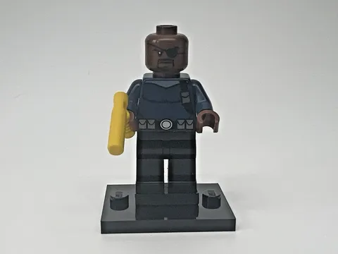 LEGO Marvel Minifigure - Nick Fury Dark Blue Shirt - SH0056