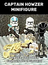 Custom Decaled LEGO Star Wars Captain Howzer Clone Trooper Minifigure