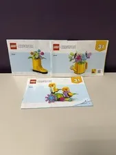 LEGO Flowers In Watering Can Creator 3 In 1 31149 Instructions Manual ONLY 3 Set