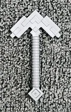LEGO Parts - Flat Silver Pickaxe Pixelated (Minecraft)