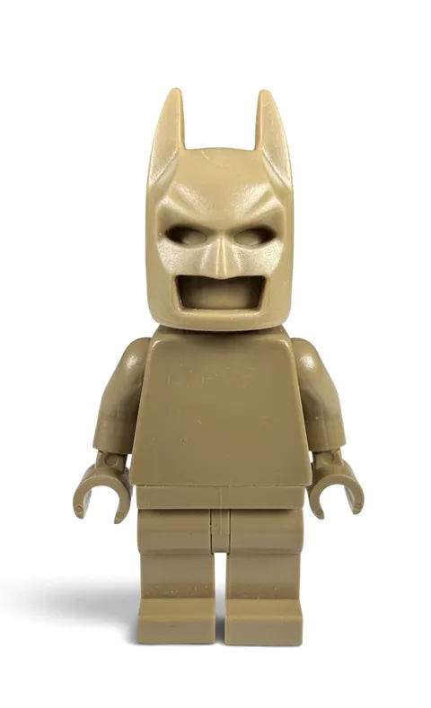 Official LEGO - Dark Tan Monochrome Prototype DC Batman Minifigure - Rare