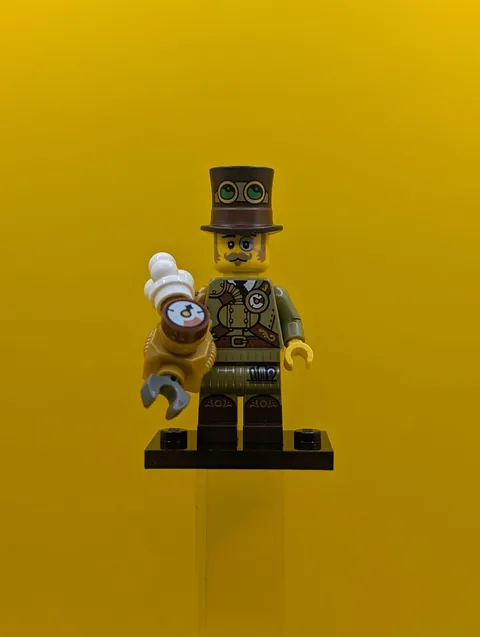 Steampunk Inventor col27-12 Series 27 (complete Set with Stand and Accessories)