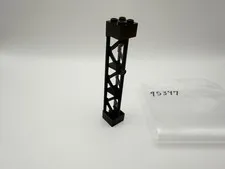 LEGO Part 95347 - Black Support 2x2x10 Girder Triangular Vertical, 3p/3s - 1pc