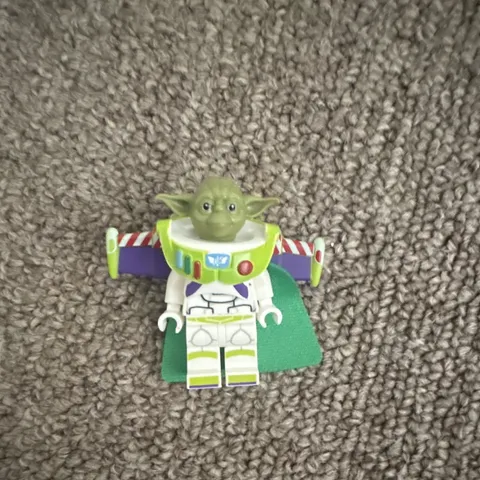 LEGO Buzz Lightyear Minifigure w/ Wings Plastic Figure custom w yoga head