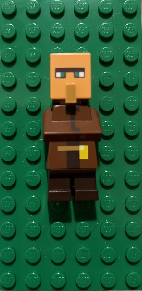 Lego Minecraft Villager Reddish Brown Minifigure 21138 21128