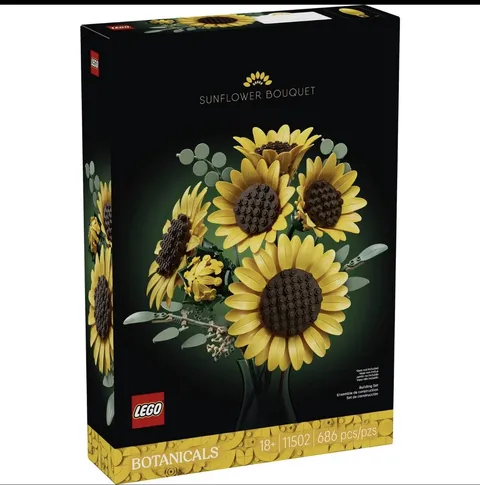 Lego Botanicals Sunflower Bouquet 686 Piece Set 11502
