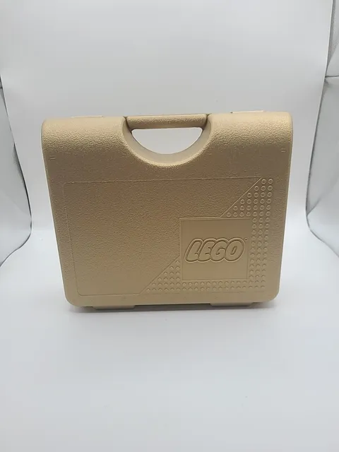 Vintage Lego Metallic Gold Carrying Case 1997 11 1/2" X 10 1/2" X 3 1/2" - 1 Fig