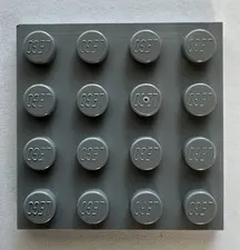 LEGO 4x4 Dark Bluish Gray Plate Lot of 150 Pieces Grey
