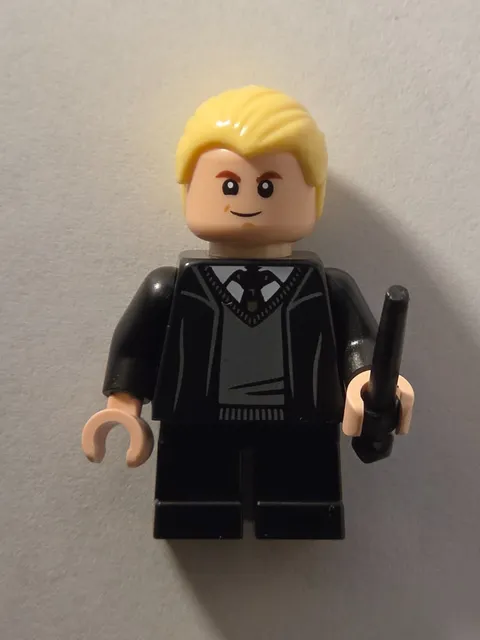 LEGO Draco Malfoy Minifigure with Wand from Set 76460 HARRY POTTER L5