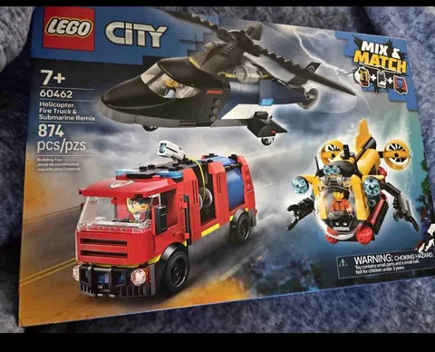 LEGO City 60462 - Helicopter, Fire Truck & Submarine Remix (NEW IN BOX)