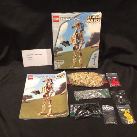 Vintage LEGO Technic Star Wars Set 8001 Battle Droid w/ BOX