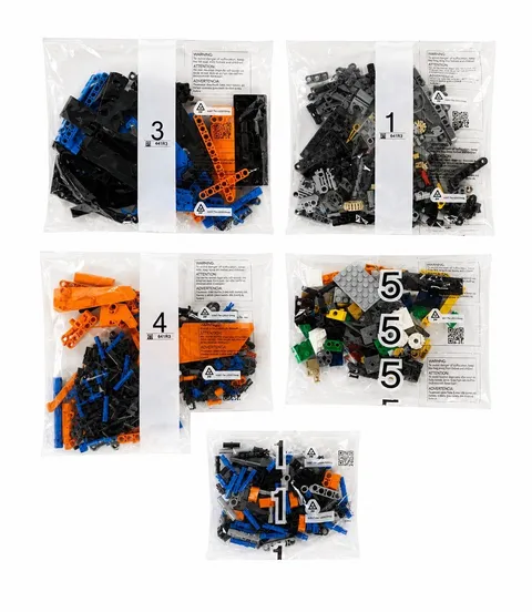 LEGO Factory Sealed Parts Bags Lot of 5 Mixed Pieces Bricks 2017 Incomplete NEW