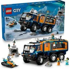 LEGO City Arctic Explorer Science Lab Truck, 1,064 Pieces, 6-Wheel Suspension