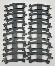 LEGO Duplo Thomas Friends Curved Train Track Dark Grey Pieces Lot of 12 6378