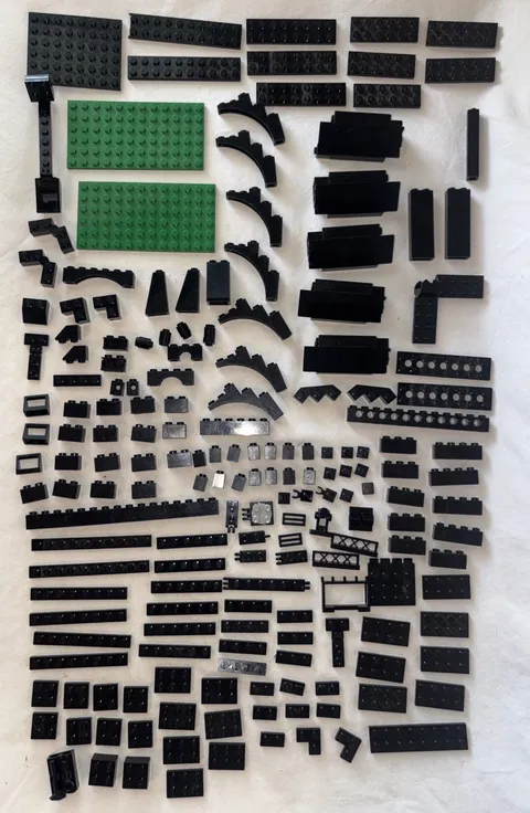 Vintage LEGO Black Knights Castle Architecture & Builder's Lot