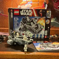 LEGO Star Wars 75100 First Order Snowspeeder w/ Box Instructions 99% complete