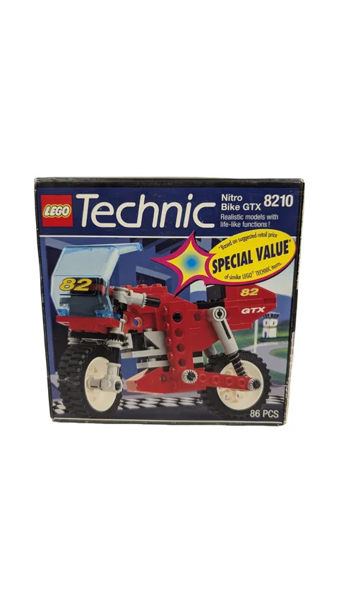 LEGO Technic Nitro Bike GTX 8210 Vintage 1995 2-in-1 Motorcycle Toy Set Sealed