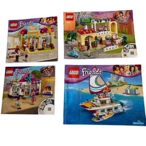 LEGO Friends Instruction Manuals Lot 41379 41317 41006 41391 Booklets