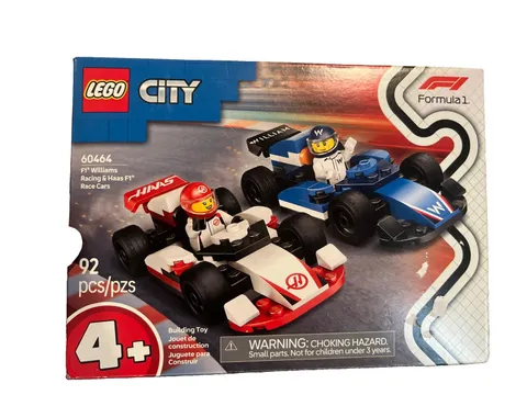 LEGO CITY: F1 Williams Racing & Haas F1 Race Cars (60464) Sealed NIB