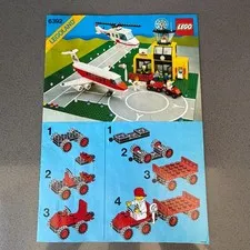 Vintage 1985 LEGO Legoland #6392 Airport Instruction Manual Only, No Bricks