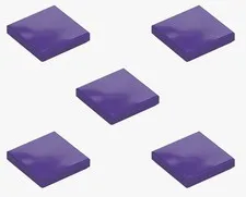 5 New LEGO Dark Purple 2x2 Tile smooth flat panel tiles med lilac 3068 6057386