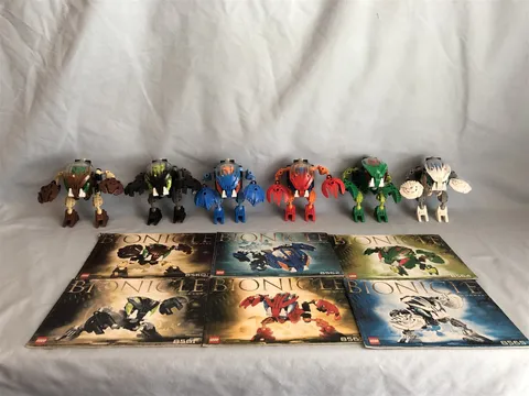 LEGO VINTAGE Bohrok BIONICLE 8560 8561 8562 8563 8564 8565 100% complete set