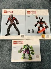 Marvel Lego 76289 Fire Demon 76256 76241 Hulk Instruction Manuals Only
