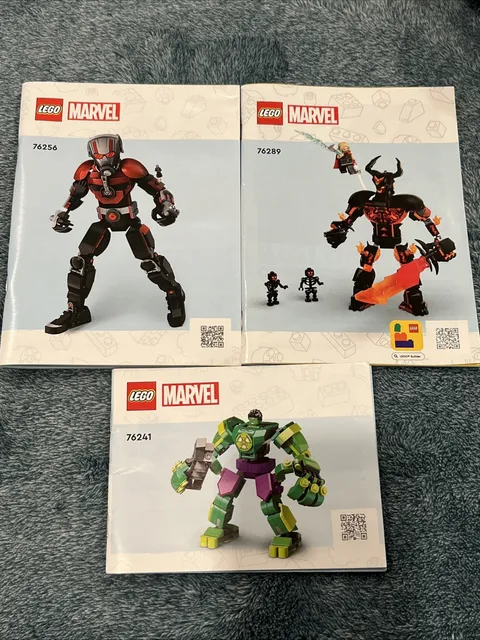Marvel Lego 76289 Fire Demon 76256 76241 Hulk Instruction Manuals Only