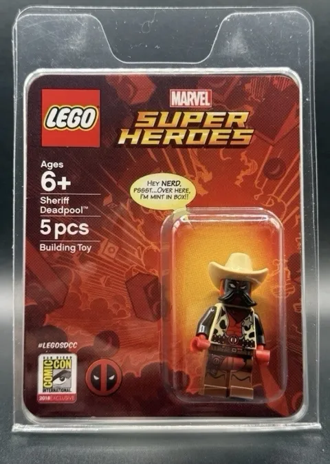 LEGO Marvel: Sheriff Deadpool Minifigure Blister 2018 SDCC San Diego Comic Con