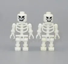 LEGO Castle Evil skull Skeleton floppy arms minifigure Halloween 8877 10176