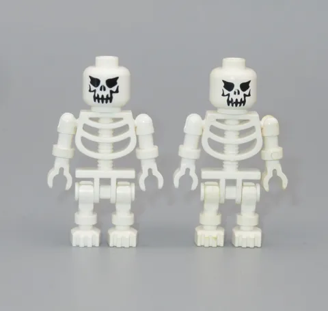 LEGO Castle Evil skull Skeleton floppy arms minifigure Halloween 8877 10176